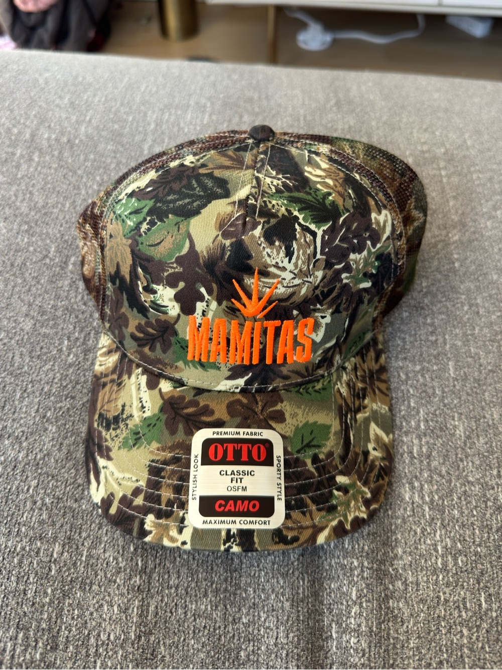 OTTO MAMITAS Camouflage Trucker Hat, NEW